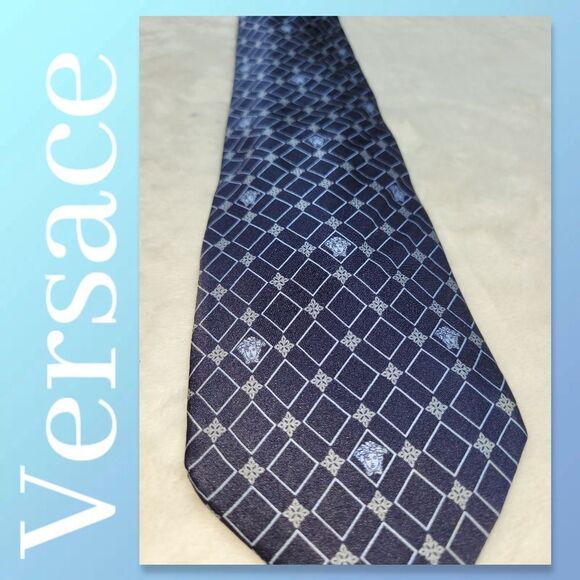 NWOT Versace Silk Neck Tie - Picture 1 of 8